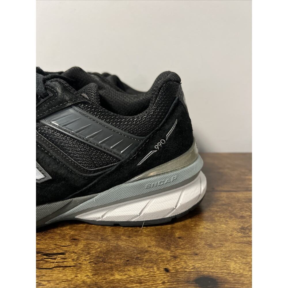 New Balance 990v5 Black/Silver Women’s Sz 9.5B ~ MADE IN USA, W990BK5 - Picture 6 of 13